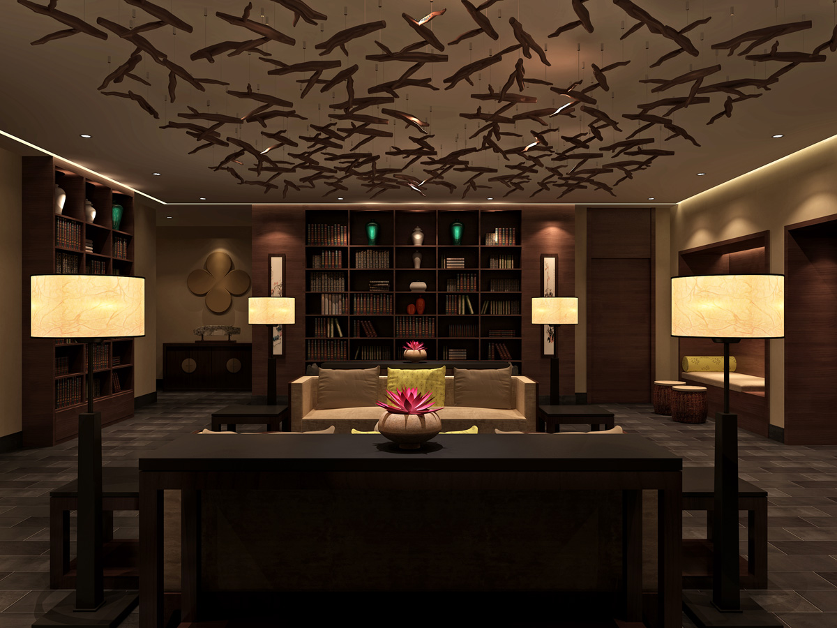 養(yǎng)生會所總經(jīng)理辦公室裝修設(shè)計效果圖