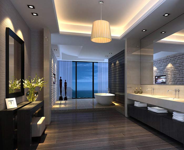 環崗私人會所衛生間裝修設計案例效果圖