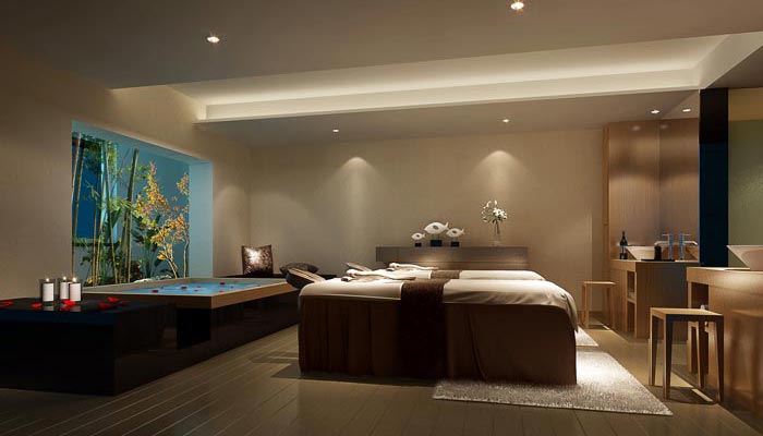 現代、古典混搭美容院裝修設計案例