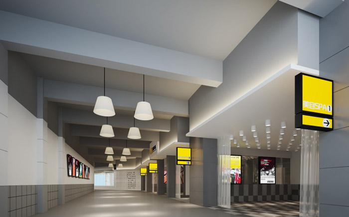 汽車美容店汽車清洗區(qū)域裝修設計案例效果圖