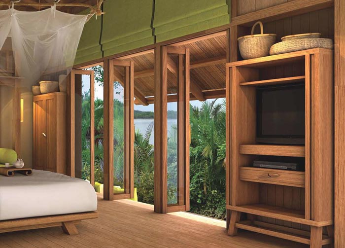 私人度假酒店客房窗戶裝修設計案例效果圖