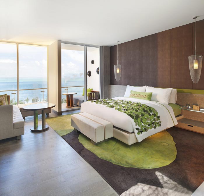 度假村酒店海景客房裝修設計案例效果圖