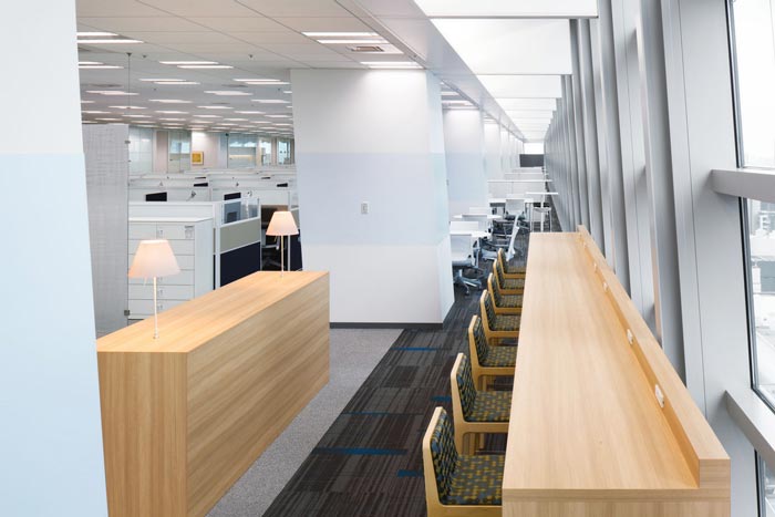 醫(yī)藥中心辦公室辦公吧臺裝修設(shè)計(jì)案例效果圖