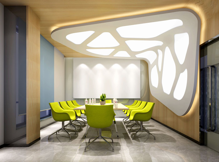 右腦開發教育機構會議室裝修設計案例效果圖