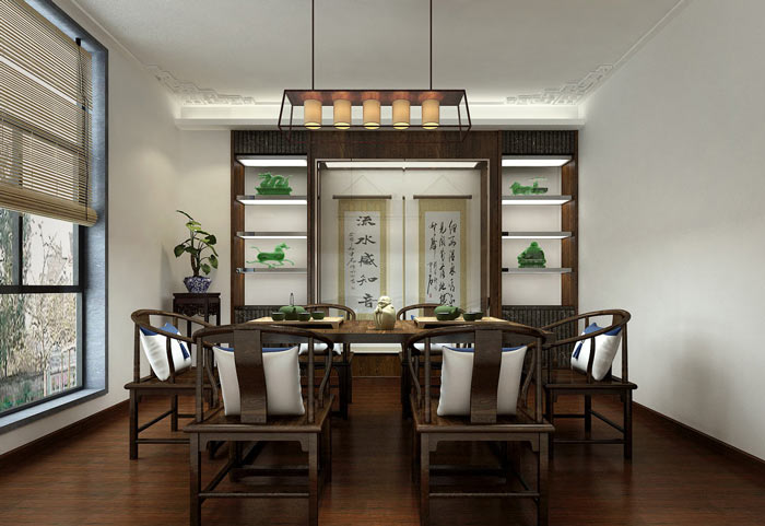 書法培訓(xùn)機構(gòu)辦公室裝修設(shè)計案例效果圖