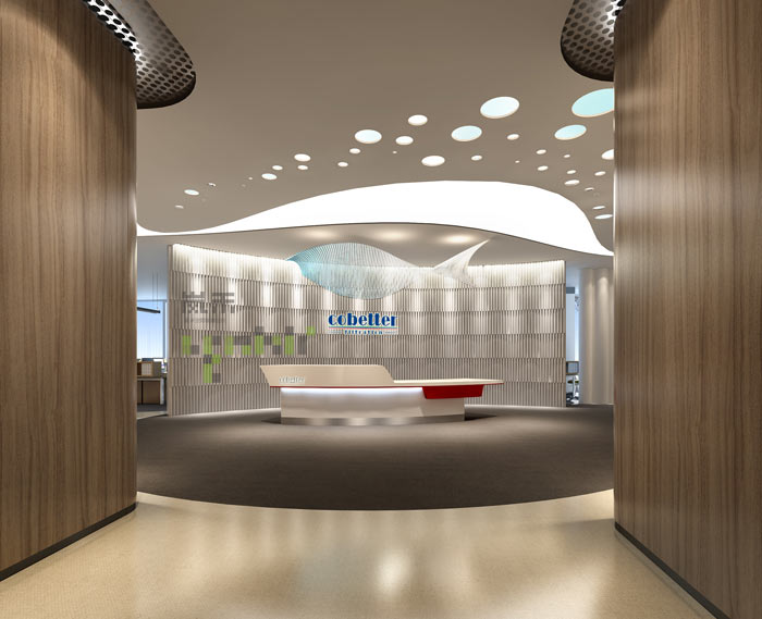 過濾器材廠辦公室裝修設(shè)計效果圖