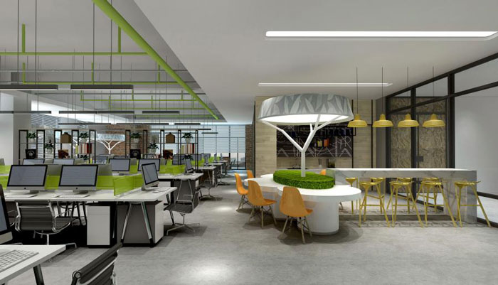 杭州辦公空間休息區裝修設計效果圖