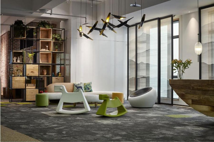 杭州辦公室接待區裝修設計效果圖