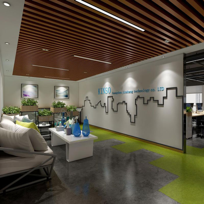 杭州轉(zhuǎn)塘辦公室前臺裝修設計方案