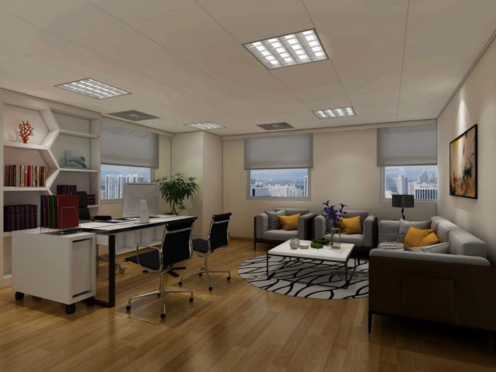 杭州轉(zhuǎn)塘總經(jīng)理辦公室裝修設計方案