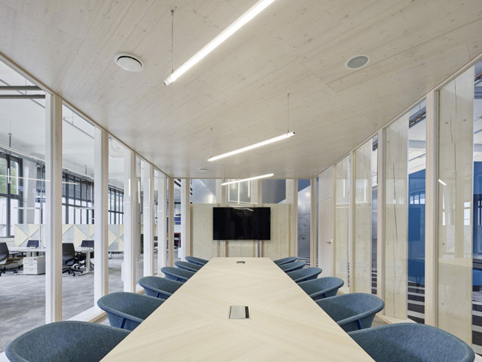 廠區辦公室會議區裝修設計效果圖