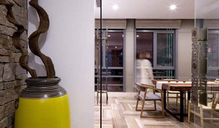 杭州300平方辦公室會議進(jìn)門區(qū)裝修設(shè)計(jì)效果圖