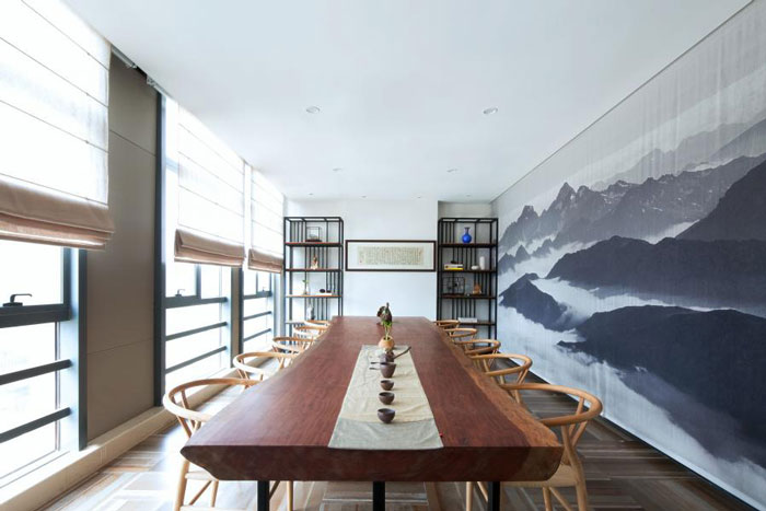 杭州300平方辦公室會議區(qū)裝修設(shè)計(jì)效果圖