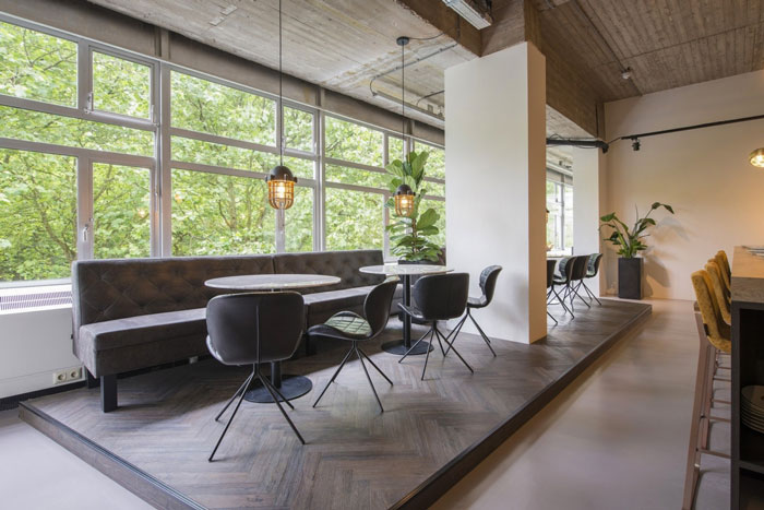 印刷公司辦公室休息區裝修設計效果圖