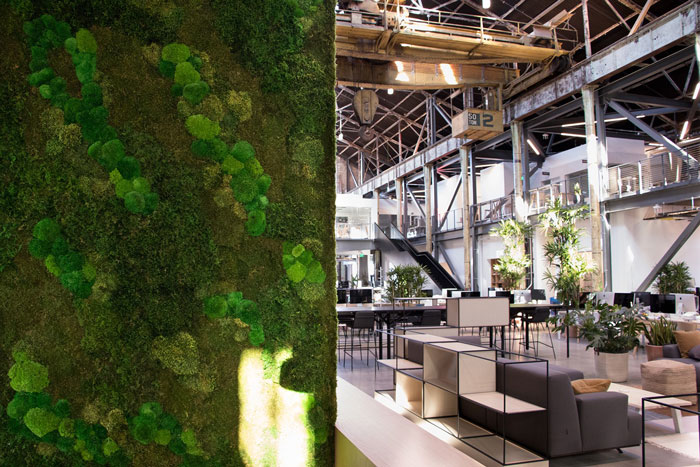 工廠辦公樓進門區(qū)裝修設(shè)計效果圖