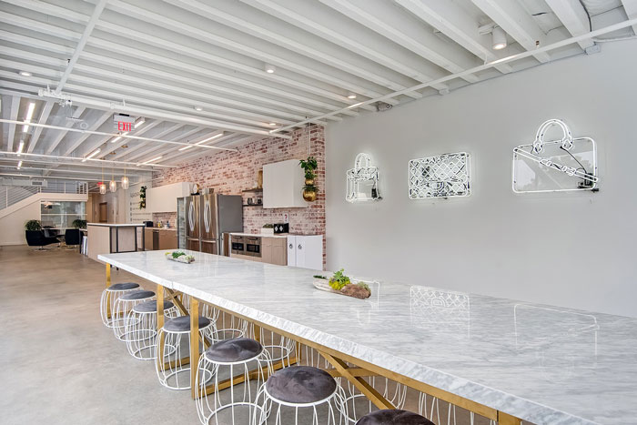 手袋公司辦公室茶水間裝修設計效果圖