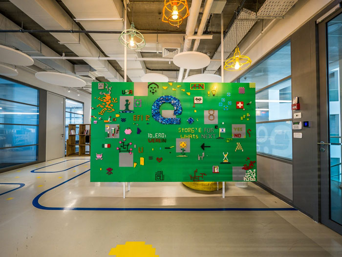 軟件公司辦公室過道裝修設計實景圖