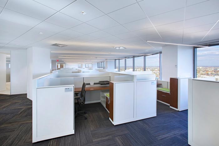 會計事務所辦公室辦公區域裝修設計實景圖