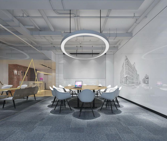 杭州臨安辦公室會議區(qū)裝修設計效果圖