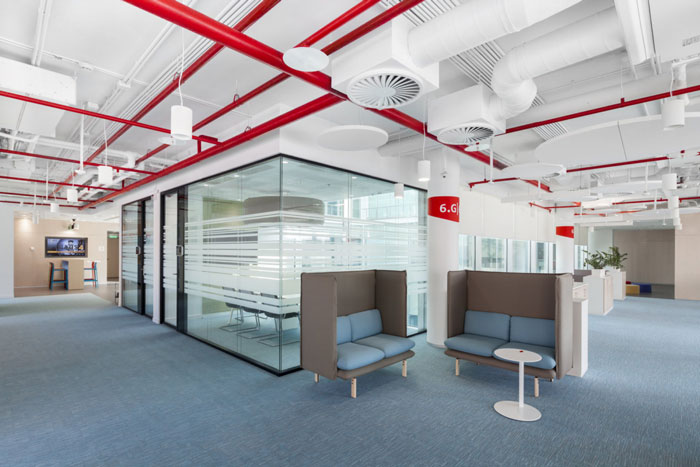 環保辦公室過道裝修設計效果圖