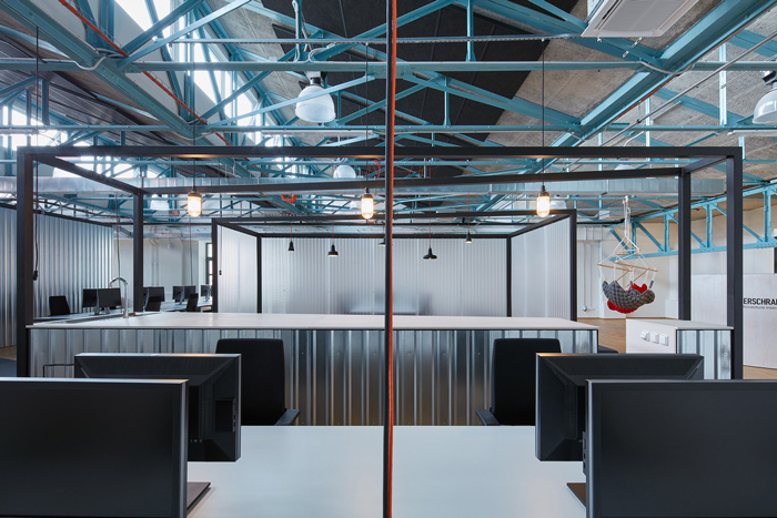 電商企業辦公室辦公區裝修效果圖