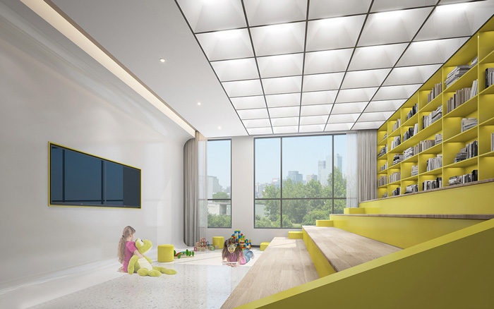 藝術學校閱讀區裝修設計效果圖