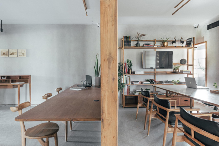 500平方事務所獨立辦公區裝修設計效果圖