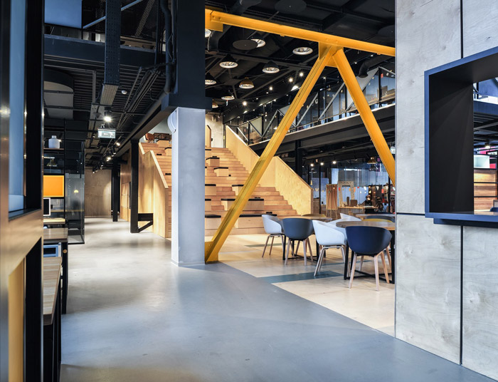 共享辦公空間公共區域裝修設計效果圖