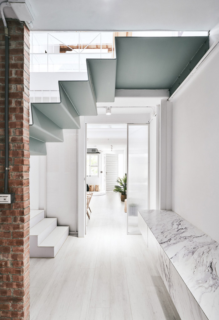 家庭式loft辦公室入口裝修設計效果圖