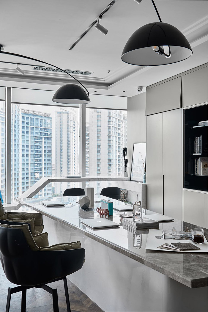 150平方公寓辦公室辦公區(qū)裝修設計效果圖