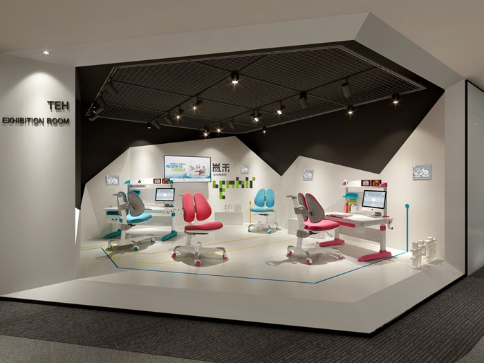 杭州科技公司辦公室展廳裝修設計效果圖