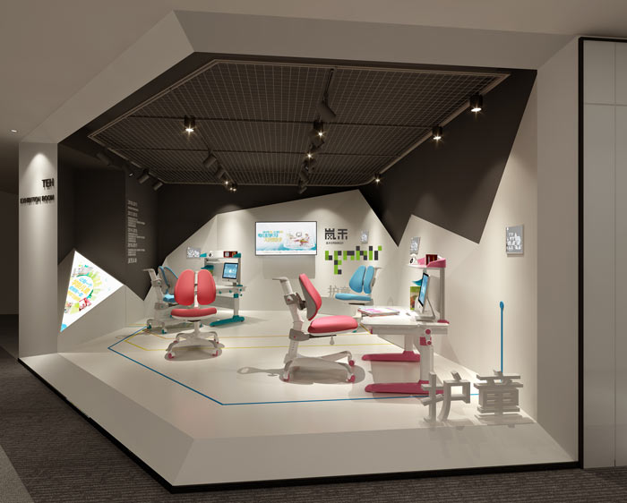 杭州科技公司辦公室展廳裝修設計效果圖