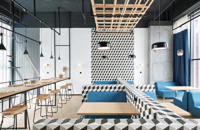 烘焙餐廳二樓餐區裝修設計效果圖